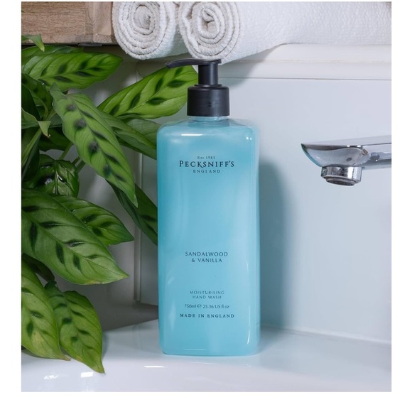 NEW PECKSNIFF'S 2 Piece Set Sandalwood & Vanilla Hand Wash Pump Dispenser 750ml - Picture 5 of 5